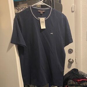 Michael Kors Navy Blue Men's Shirt NWT Small